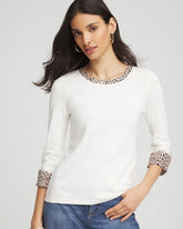 Chico's - Pima Jewel Neck Contrast Tee