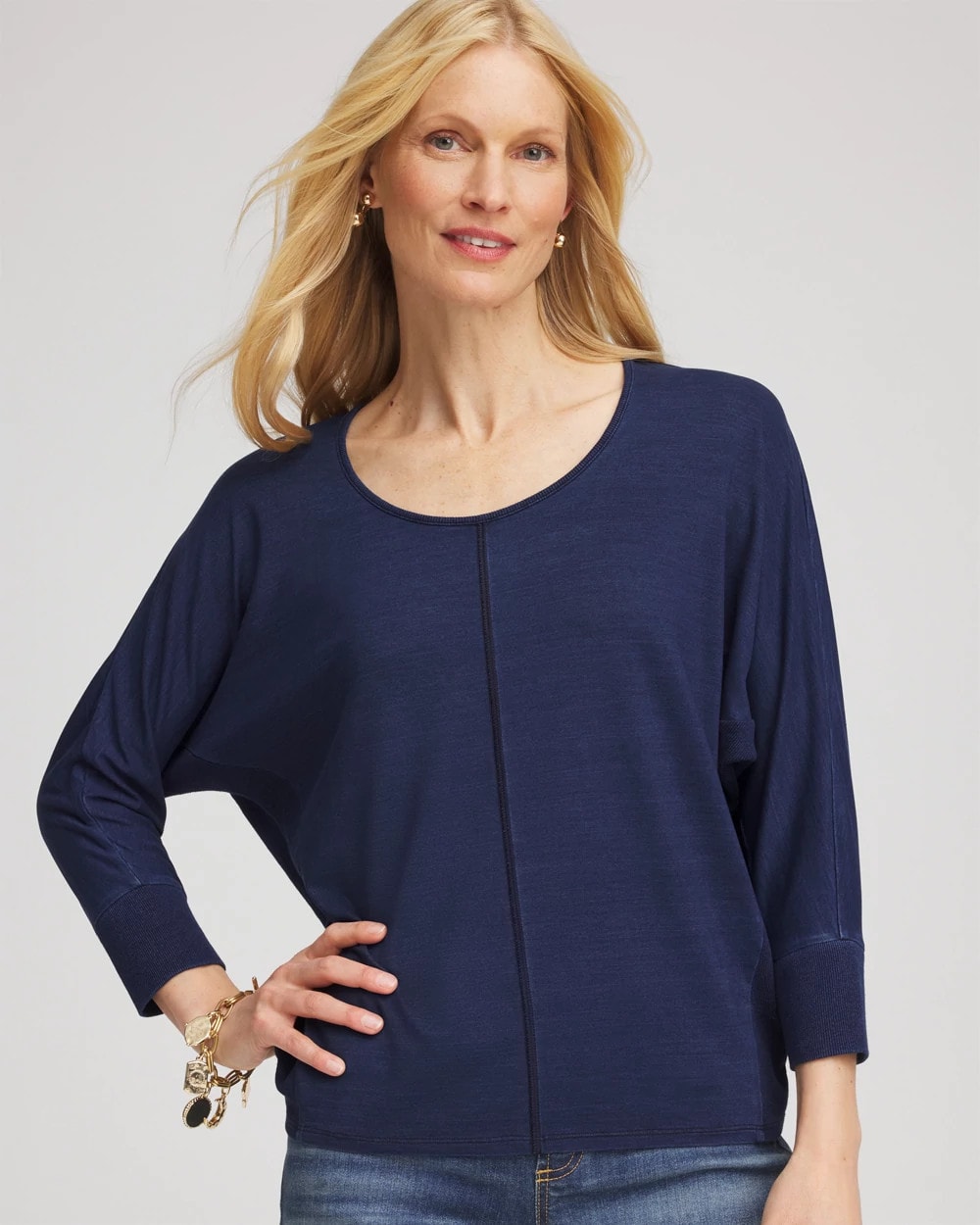Chico's - Dolman Denim Tee