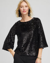 Chico's - Sparkling Sequin Party Tee