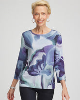 Chico's - Pima Button Sleeve Tee