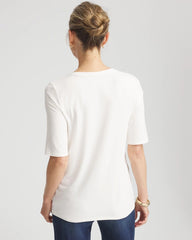 Chico's - Elbow Sleeve Tee