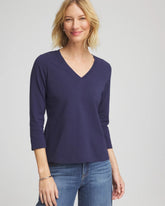 Chico's - 3/4 Sleeve Perfect Tee