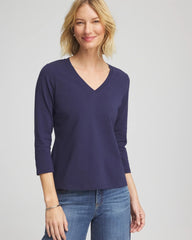 Chico's - 3/4 Sleeve Perfect Tee
