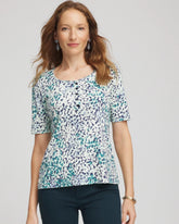 Chico's - Pima Cotton Henley Tee