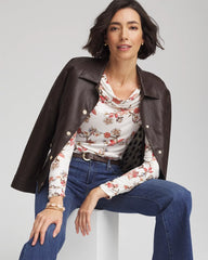 Chico's - Touch of Cool™ Long-Sleeved Cowlneck Tee