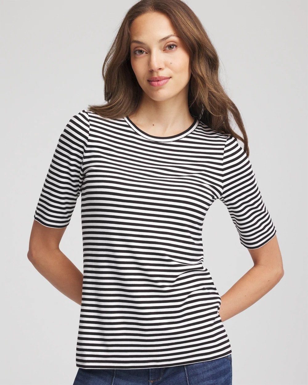 Chico's - Touch of Cool™ Elbow-Sleeve Tee