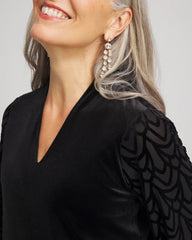 Chico's - Art Deco Velvet Burnout Top
