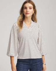 Chico's - Bubble-Sleeve Smocked Top