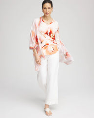Chico's - Tropical Floral 3/4 Sleeve Tee
