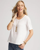 Chico's - Slub Scoop Neck Tee