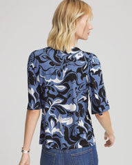 Chico's - Stretch-Knit Flutter-Sleeve Tee