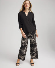 Chico's - Cotton Slub Henley Shirt