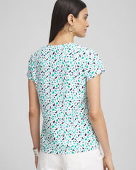Chico's - Polka-Dot Crewneck Perfect Tee