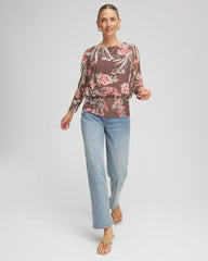 Chico's - Textured Banded-Hem Top