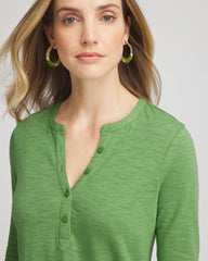 Chico's - Cotton Slub Henley Shirt