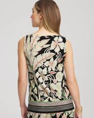 Chico's - Travelers™ Island-Motif Side-Slit Tank