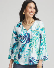 Chico's - Tie-Front Forward Seam Top