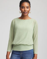 Chico's - Touch of Cool™ Textured Banded-Hem Top