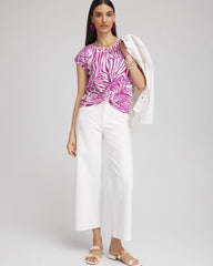 Chico's - Jungle Inverted Knot Front Tee