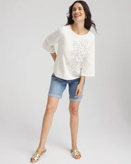 Chico's - Soutache Embroidered Wildflower Top