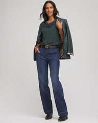 Chico's - Jersey Knit Cowlneck Tee