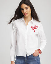 Chico's - Crystal Heart Poplin Shirt