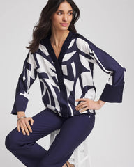 Chico's - Satin Geo Print Blouse