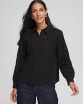 Chico's - Heart Eyelet Shirt