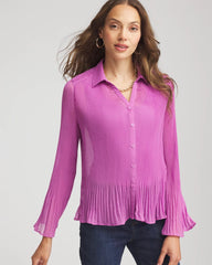 Chico's - Pleated Georgette Blouse
