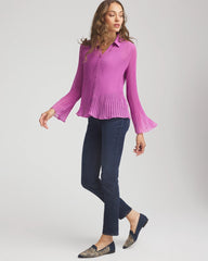 Chico's - Pleated Georgette Blouse