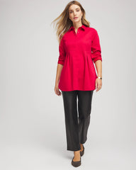 Chico's - No Iron™ Peplum Pleated Shirt
