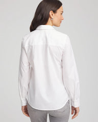 Chico's - Jeweled Poplin Shirt