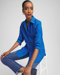 Chico's - No Iron™ Jacquard Animal Motif Shirt