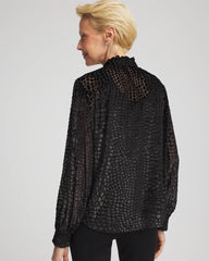 Chico's - Burnout Velvet Blouse