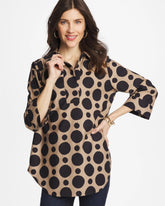 Chico's - No Iron™ Stretch Global Dots Popover Tunic
