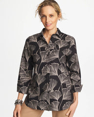Chico's - No Iron™ Stretch Ginkgo Glory Shirt