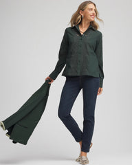Chico's - Lace Cotton Voile Shirt