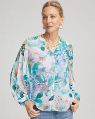 Chico's - Georgette Billow Sleeved Blouse