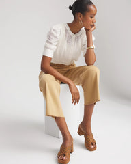 Chico's - Chiffon Puff Sleeve Shirt