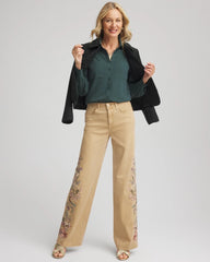 Chico's - Classic-Fit Collared Shirt