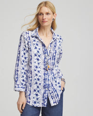 Chico's - No Iron™ Star Print Linen Shirt