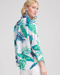 Chico's - No Iron™ Palm Print Linen Shirt