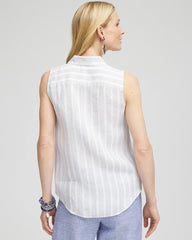 Chico's - No Iron™ Linen Tie-Front Sleeveless Shirt