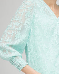 Chico's - Floral Soutache V-Neck Blouse