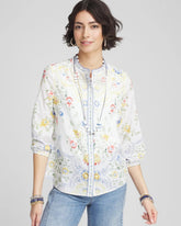 Chico's - Floral Billow-Sleeve Blouse
