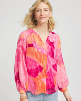 Chico's - Watercolor Classic Fit Chiffon Blouse