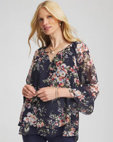 Chico's - Floral Georgette Blouse