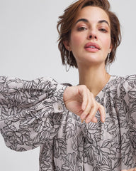Chico's - Crepe Embroidered Blouse