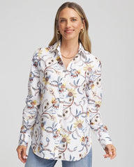 Chico's - No Iron™ Long-Sleeved Floral Shirt