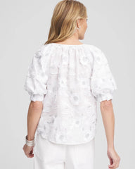 Chico's - Applique Embroidered Top
